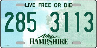 NH license plate 2853113