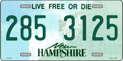 NH license plate 2853125