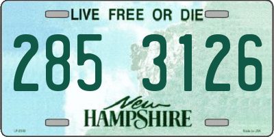 NH license plate 2853126