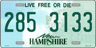 NH license plate 2853133