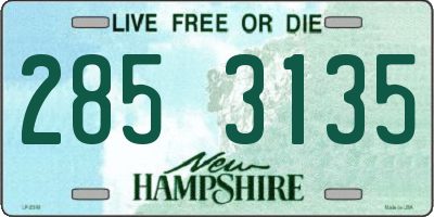NH license plate 2853135
