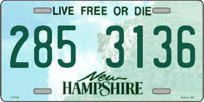 NH license plate 2853136