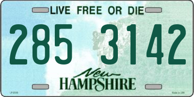 NH license plate 2853142