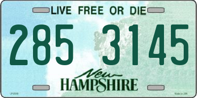 NH license plate 2853145