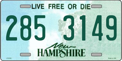 NH license plate 2853149