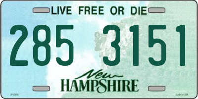 NH license plate 2853151