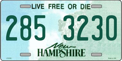 NH license plate 2853230