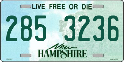 NH license plate 2853236