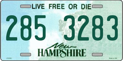 NH license plate 2853283