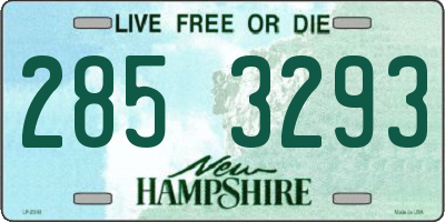 NH license plate 2853293