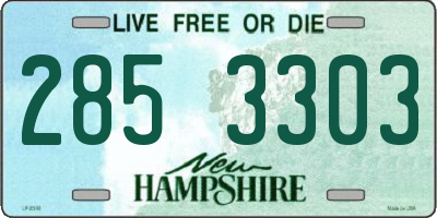 NH license plate 2853303