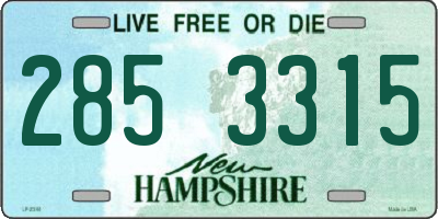 NH license plate 2853315