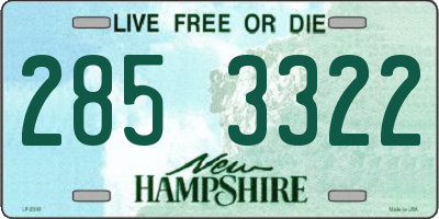 NH license plate 2853322