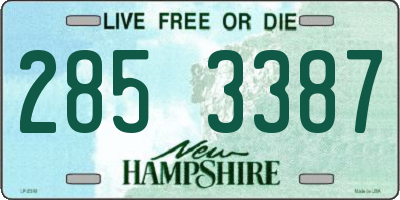 NH license plate 2853387