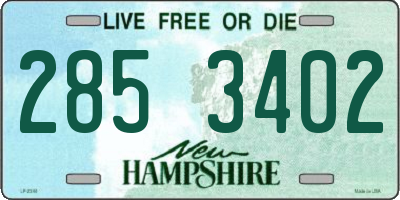 NH license plate 2853402