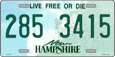 NH license plate 2853415