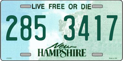NH license plate 2853417