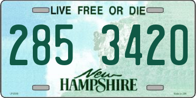 NH license plate 2853420