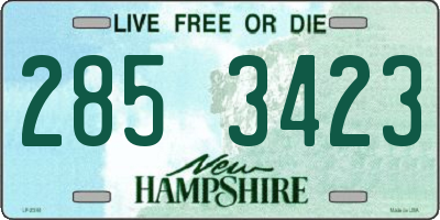 NH license plate 2853423