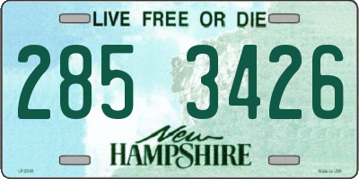 NH license plate 2853426