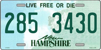 NH license plate 2853430
