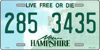 NH license plate 2853435