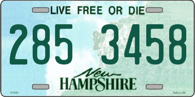 NH license plate 2853458