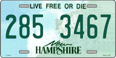 NH license plate 2853467