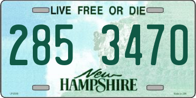 NH license plate 2853470