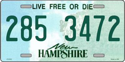 NH license plate 2853472
