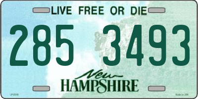 NH license plate 2853493