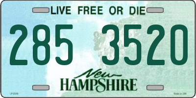 NH license plate 2853520