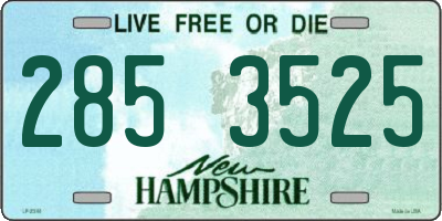 NH license plate 2853525