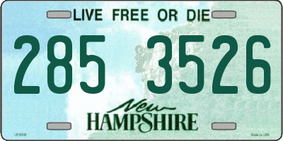 NH license plate 2853526