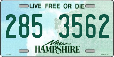 NH license plate 2853562