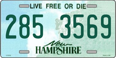 NH license plate 2853569