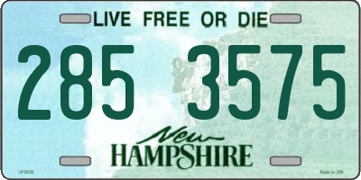 NH license plate 2853575