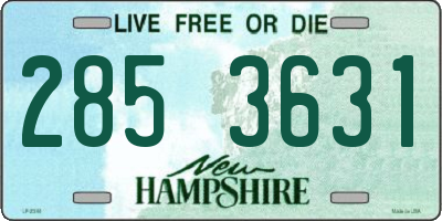 NH license plate 2853631