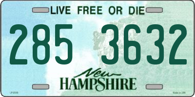 NH license plate 2853632