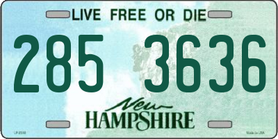 NH license plate 2853636