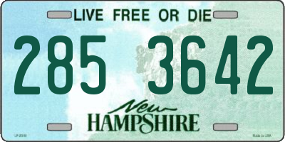 NH license plate 2853642