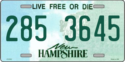 NH license plate 2853645