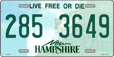 NH license plate 2853649