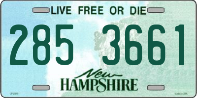 NH license plate 2853661
