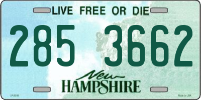 NH license plate 2853662