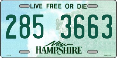 NH license plate 2853663