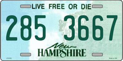 NH license plate 2853667