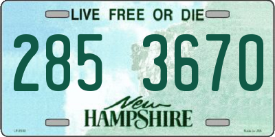 NH license plate 2853670