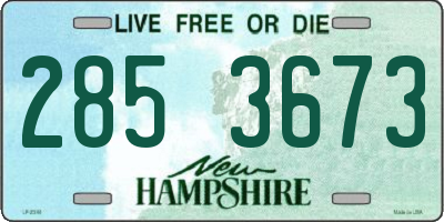 NH license plate 2853673