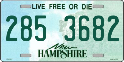 NH license plate 2853682
